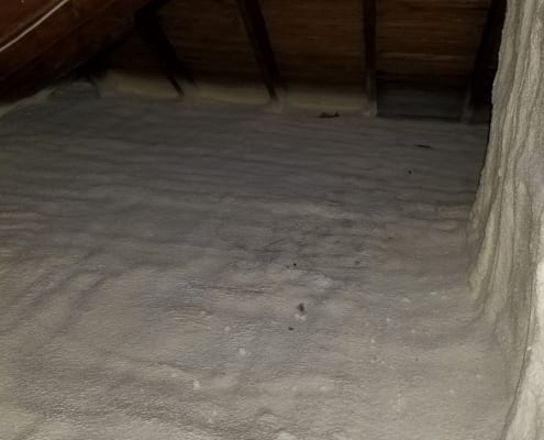 insulation job done by attic insulation contractors in manchester nh